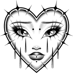 Crying heart