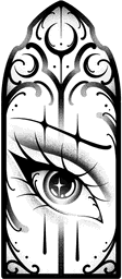 Medieval window eye