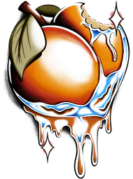 Dripping Chrome Peach