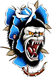 Gorilla Rose Head