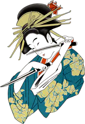 Geisha with daggers