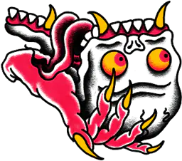 Demonic Hand and Skull