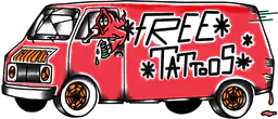 "Free Tattoos" Van