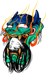 Oni and Woman