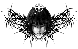 Dark Portrait with Tribal Thorns