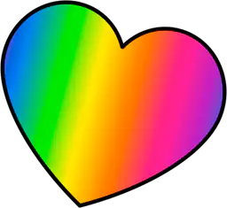 Rainbow heart