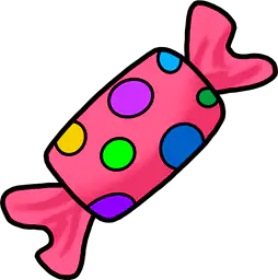 Pink candy