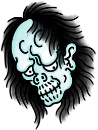 Ghastly Blue Yurei