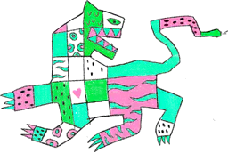 Funky pattern tiger
