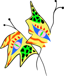 Funky butterfly wings with eyes #1