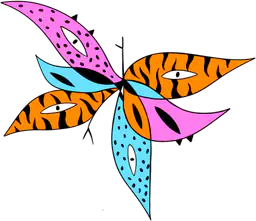 Funky butterfly wings with eyes #2