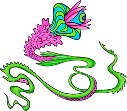 Psychedelic dragon flower