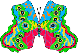 Funky butterfly