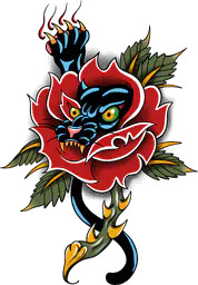 Skin-rip Panther Rose Morph