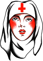 Red Cross nurse portrait