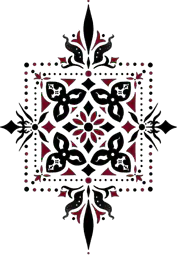 Square Floral Ornament