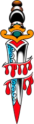 Dagger bleeding wound