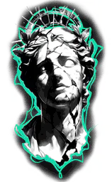 Broken Crowned Statue