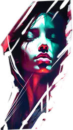 Neon Girl Portrait