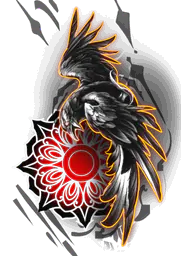 Ominous Crow and Ornament