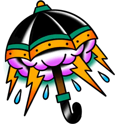 Green Storm Umbrella