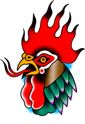 Rooster head