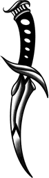 Curved dagger