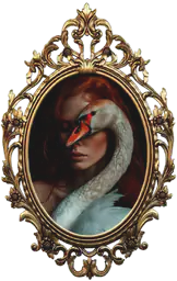 Swan woman portrait