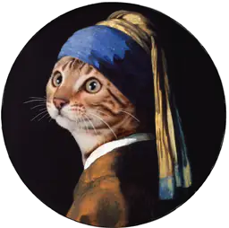 "Cat with a Pearl Earring"
