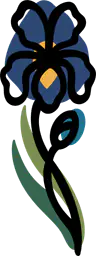 Blue Iris Flower