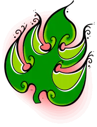 Stylized Monstera Leaf