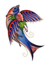 Blue Swallow Bird