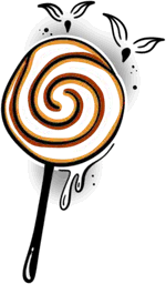 Halloween Spiral Swirl Lollipop