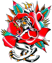 Rose black panther