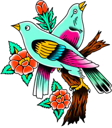 Blue Singing Birds