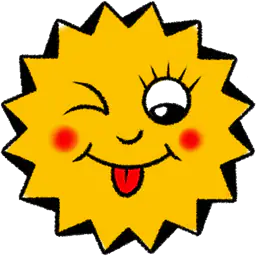 Winking sun