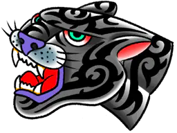 Tribal Panther Head