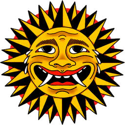Sun with teeth