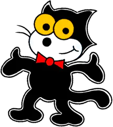 Red bow tie Felix the cat