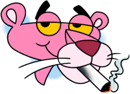 Smoking Pink Panther