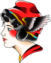 Winged Hat Woman