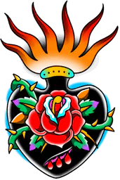 Sacred Heart and Rose