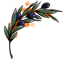Olive Branch With Fruit