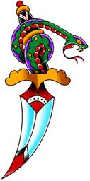 Snake Wrapped Dagger
