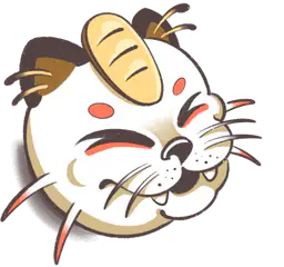 Meowth Japanese Mask