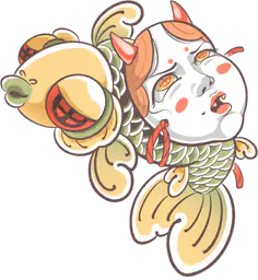 Koi x Power Hannya Mask