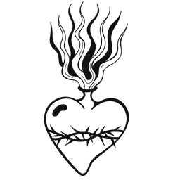 Sacred Heart with Barbed Wire