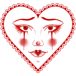 Crying Heart Clown #2