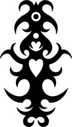 Vertical Borneo Ornament #1