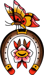 Butterfly and Horseshoe